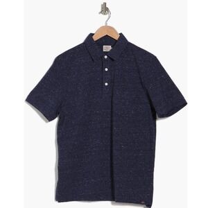 Faherty Heather Stretch Polo Men's Shirt, Navy, Size XL, NWT